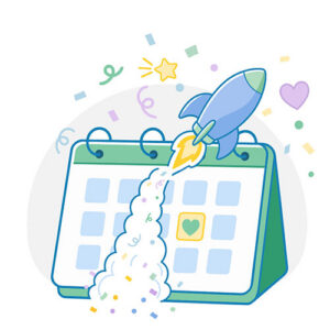calendar-and-rocket
